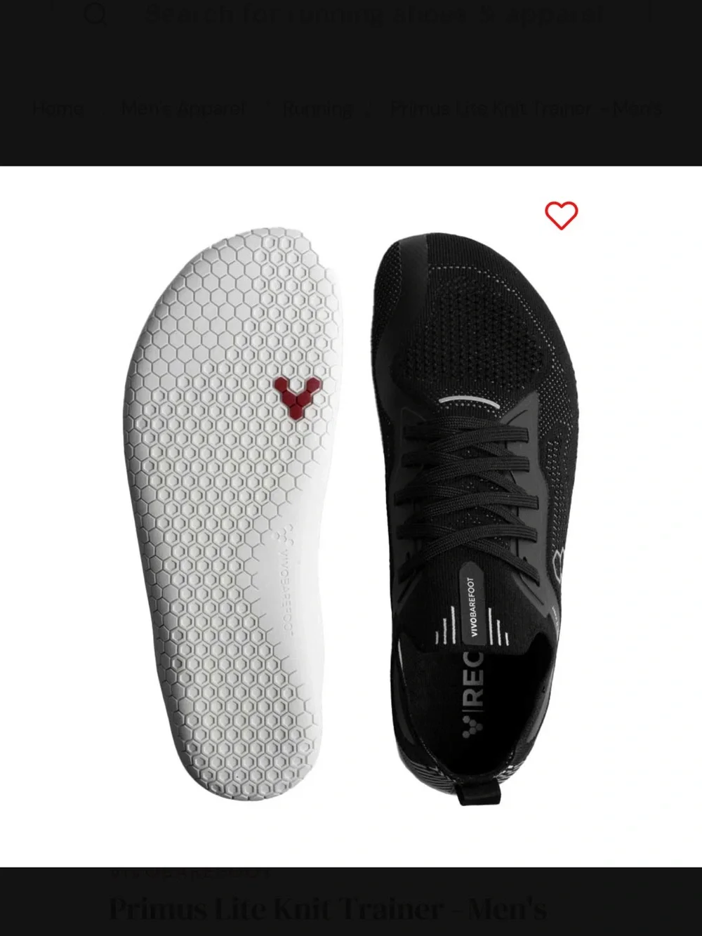 Vivobarefoot Primus Lite Knit Women’s Size 39/8